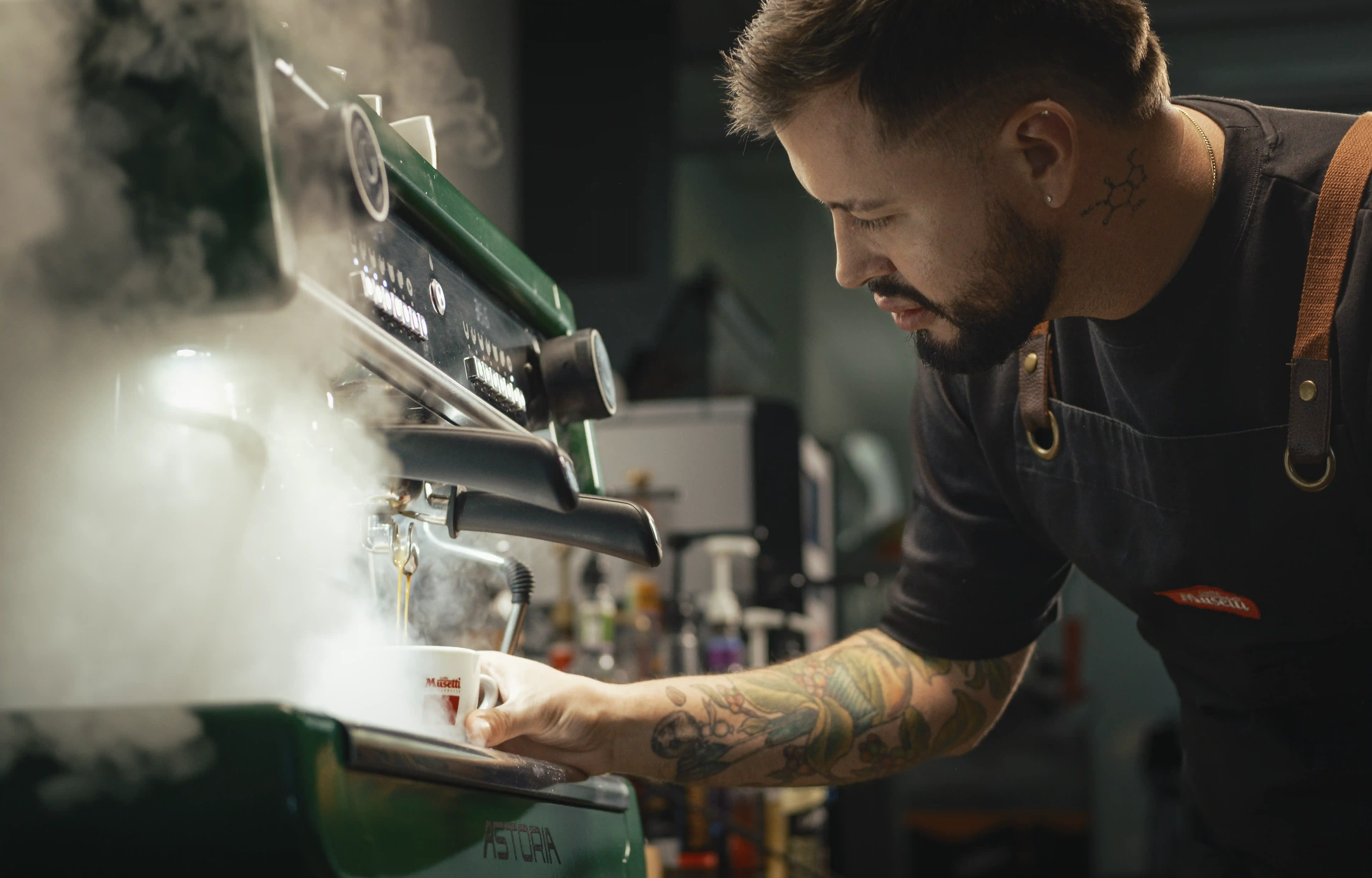 Máquina espresso Astoria y café Musetti. Una tradición 